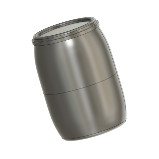Plastic barrel