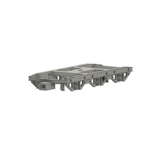Boggie Sdu 3-axlig skala H0 1:87