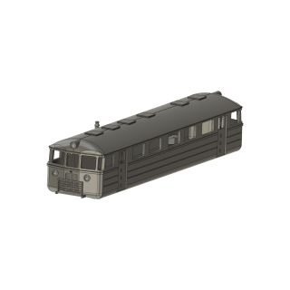 Rälsbuss NBJ Y02 med takstrålkastare, skala H0 1:87