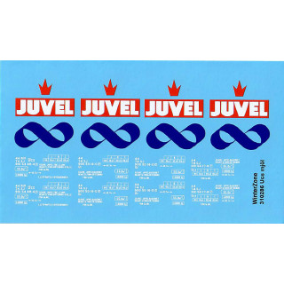 Dekaler till trekulig pulvertransportvagn "Mjöl" skala H0 1:87