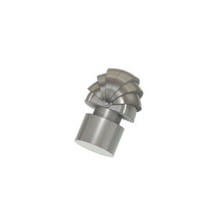 Grooves luftsugare "Snäckventil" cylindriskt fäste